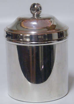 Silver Plated Tea Caddy with Cover