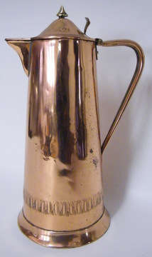 Stunning Large Solid Copper Pot with Hinged Lid (29.5cm tall) - Made in England