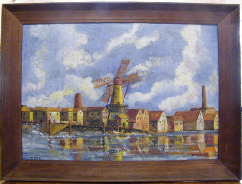 Vintage Dutch Oil on Canvas by artist C Winer - Highly Sought After by Collectors!!!