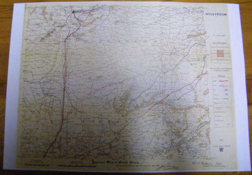 RARE AFRICANA - C1900 - Prints of First Edition Military Intelligence Maps - 65 Maps in SA