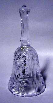 Crystal Glass Bell (13cm tall)