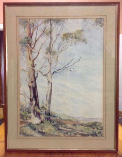 Magnificent LARGE Water Colour Painting by artist D Sweetman (65x50cm)- Framed behind Glass