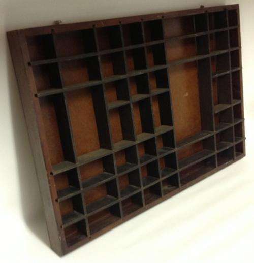 Large Wooden Printers Tray (61x40x4cm) 2.6kg!