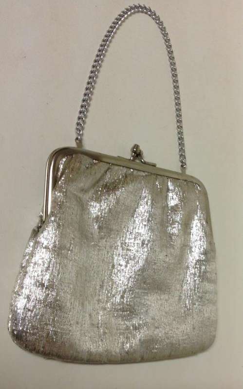 Silver Handbag with Chain Sling  in very good condition