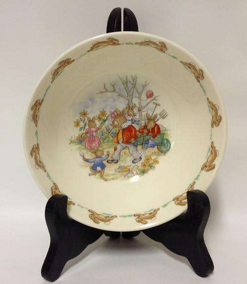 Royal Doulton - Bunnykins Bowl - As New! 15cm diameter, 5cm deep
