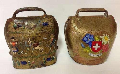 2 Brass Cow Bells