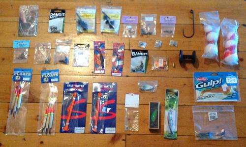 Assortment fishing related goods, including lures - All for 1 Bid!!!
