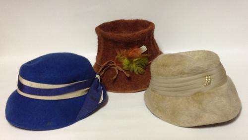 3 X Vintage Ladies Dressy Hats - Collectible! All for 1 Bid!!!