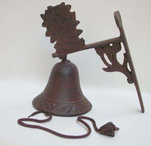 Wall attached metal bell for your front entrance  - Stylish!