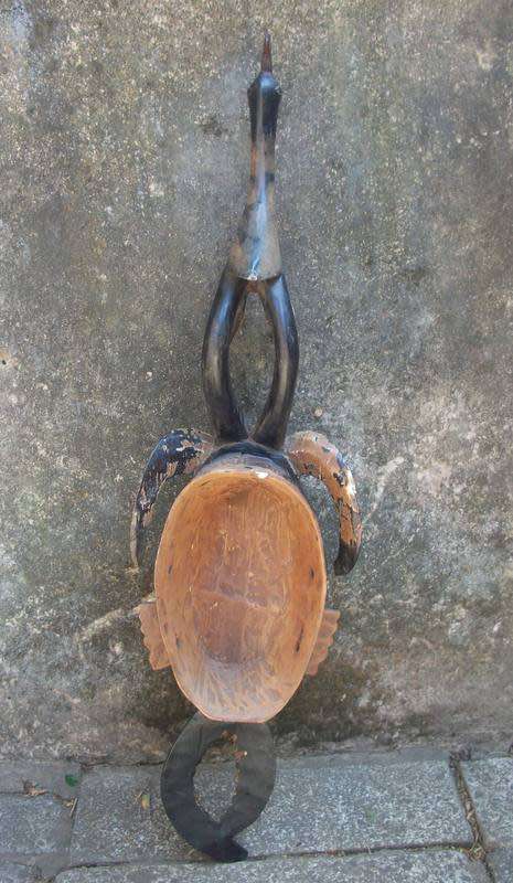 Very large (87cm long) ornately carved African Mask - An Artwork!