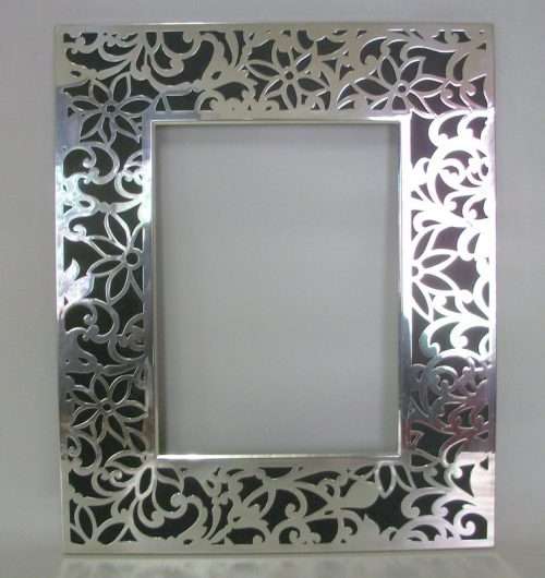 Lovely Large Detailed Silver Metal Frame (29x24cm)