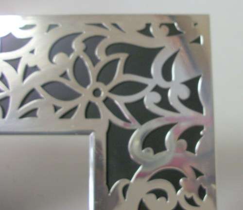 Lovely Large Detailed Silver Metal Frame (29x24cm)