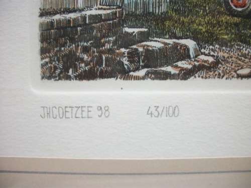 JH Coetzee - Etching - Wuppertal IV - 43/100