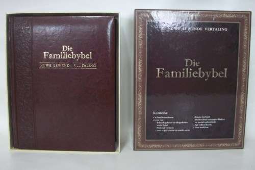 GROOT (31x25) Afr Familie Bybel (2007 Eerste UItgawe) - Soos Nuut! Leer in oorspronklike verpakking!