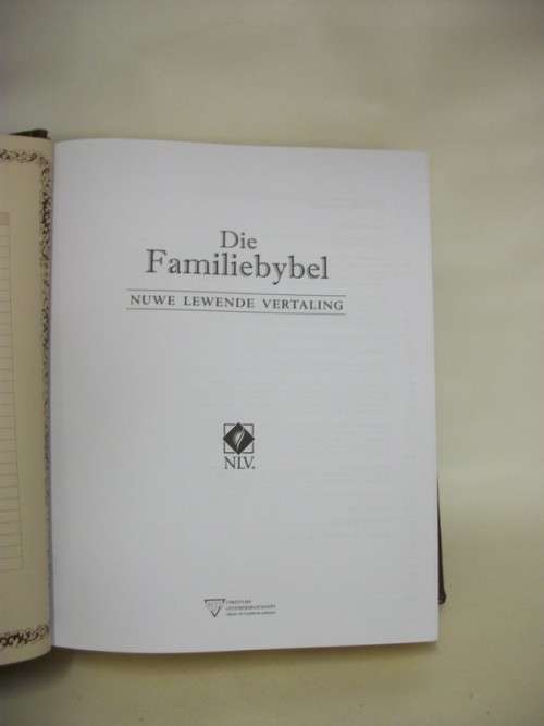 GROOT (31x25) Afr Familie Bybel (2007 Eerste UItgawe) - Soos Nuut! Leer in oorspronklike verpakking!