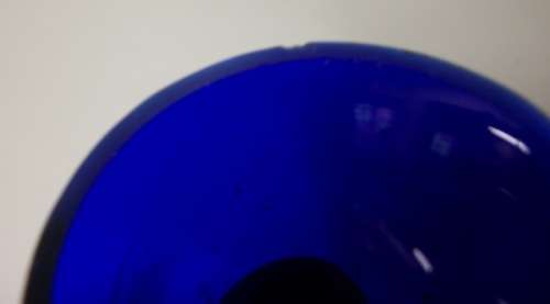 99 YRS Old! Silver (Birmingham 1919) Salt and Pepper Pots, with org. Blue Glass liners