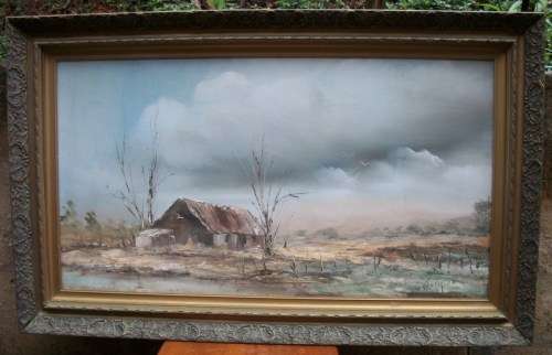 BARGAIN BUY and LOw START!!! Barbara Ploner (SA 1946 - ) LARGE 120x74cm Original Painting, Framed
