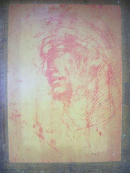 Made in Italy - Lovely Wall hanging with Print pasted onto a wooden backing and Frame