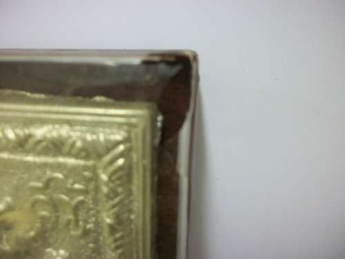 Composite Plaque of Mary and Jesus on Wood - 19.5x16cm