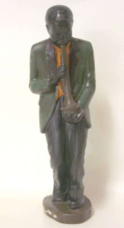 Interesting Figurine of a Jazz Musician playing a trumpet - 23cm tall