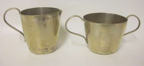 E.P.N.S milk jug and sugar bowl