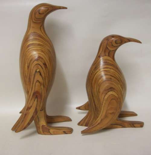 2 Large Penguins - 29 and 21cm tall