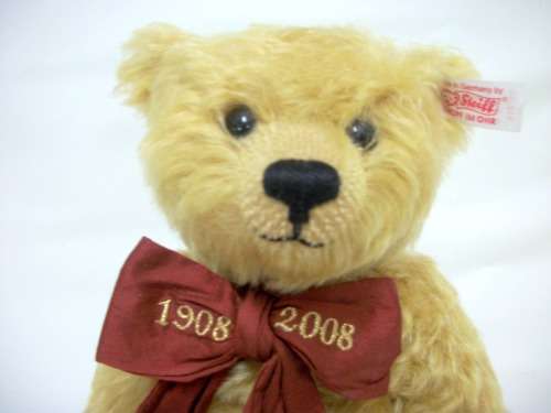 Genuine Steiff Mohair Cone Nose Teddy Bear Ltd 037214 - No 40 - 29cm tall, with growler