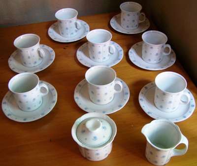 ARZBERG-Fine Bone China-19pc Tea/coffee Set-MINT-R1 N/R