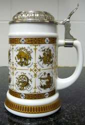 BMF (West Germany) Zodiac Stein with Hinged lid (18.5cm) - Lovely!!! R1 N/R