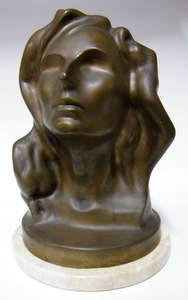 Danie (Daniel Jacobus) de Jager (SA 1936-2003) - Bronze of Female Form - 32cm, 9.3kg - Magnificent!