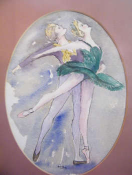Bruce Laing (SA) - Ballet Dancers in Water Colour, framed - Very NICE!