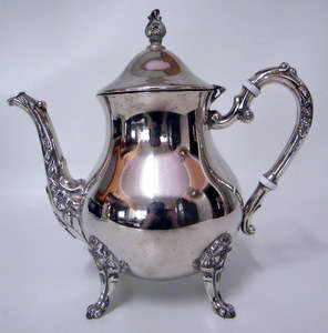 Silver Plated Ornate Tea Pot - Just Lovely!