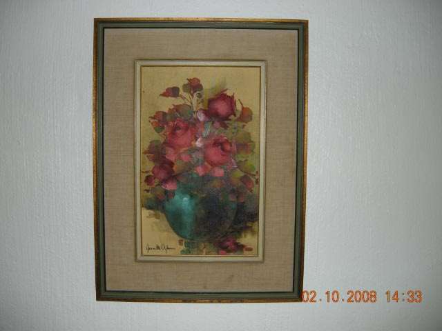 Jeanette Dykman Flower Arrangement - Oil on Board