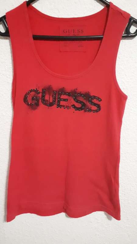 Pink Guess Tank Top (Size Medium)