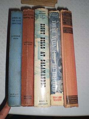 5 COLLECTIBLE LAWRENCE G GREEN BOOKS! ALL FIRST EDITIONS.