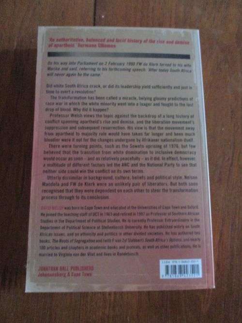 THE RISE AND FALL OF APARTHEID - David Welsh