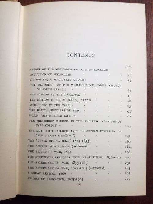 HISTORY OF THE WESLEYAN METHODIST CHURCH OF SOUTH AFRICA - Rev. J. Whiteside