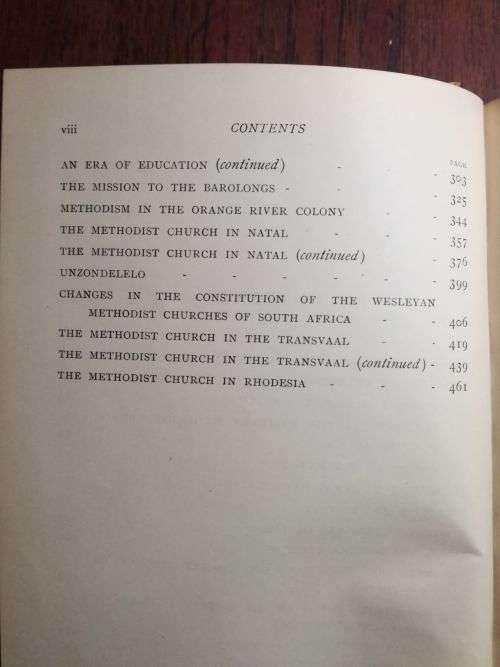HISTORY OF THE WESLEYAN METHODIST CHURCH OF SOUTH AFRICA - Rev. J. Whiteside