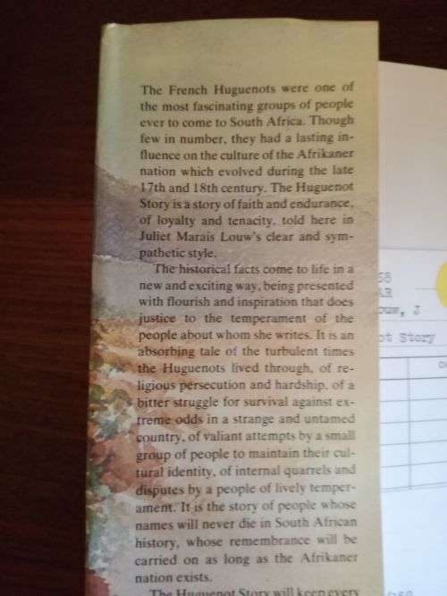 THE HUGUENOT STORY - Juliet Marais Louw