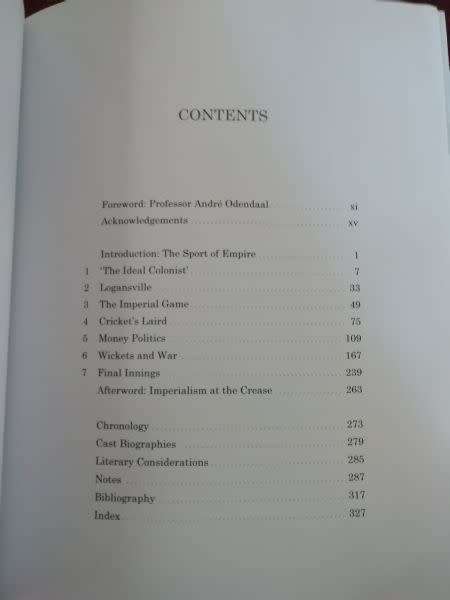 EMPIRE, WAR AND CRICKET IN SOUTH AFRICA: Logan of Matjiesfontein - Dean Allen