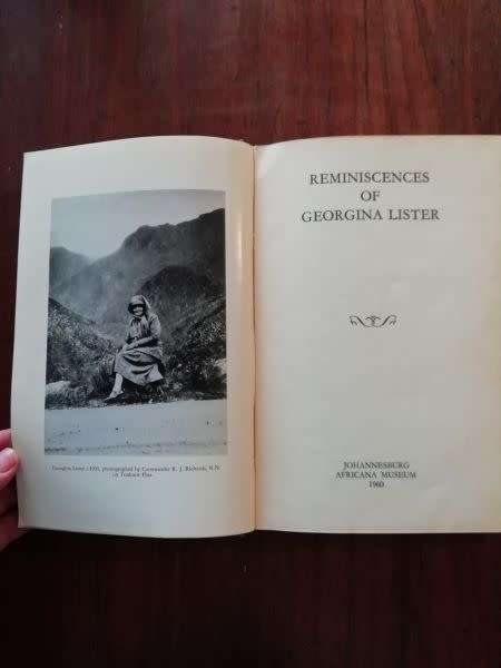 REMINISCENCES OF GEORGINA LISTER