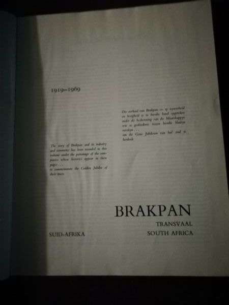 BRAKPAN TRANSVAAL 1919-1969