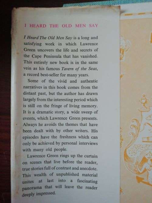 I HEARD THE OLD MEN SAY  - Lawrence G Green *first edition