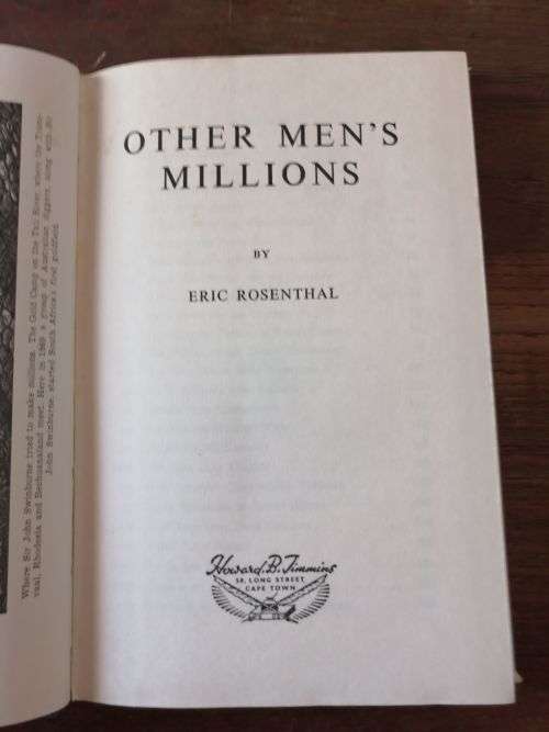 OTHER MEN`S MILLIONS - Eric Rosenthal