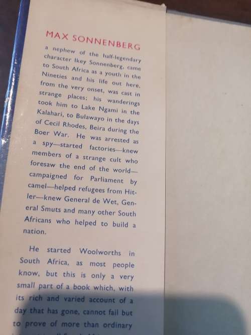 THE WAY I SAW IT - Max Sonnenberg *signed