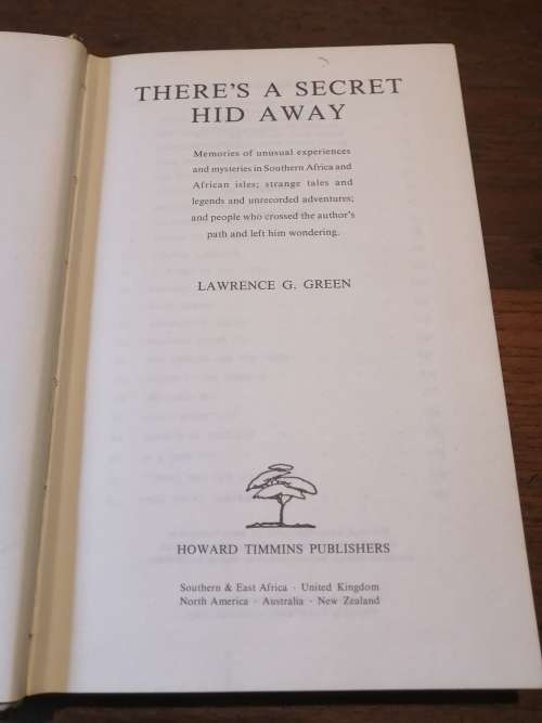 THERE`S A SECRET HID AWAY - Lawrence G Green