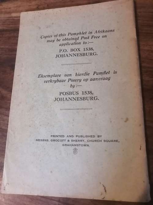 JUDGMENT GREY SHIRT: Libel Action at Grahamstown - Reverend A Levy vs Von Moltke, Inch and Olivier