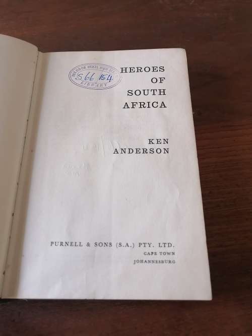 HEROES OF SOUTH AFRICA - Ken Anderson