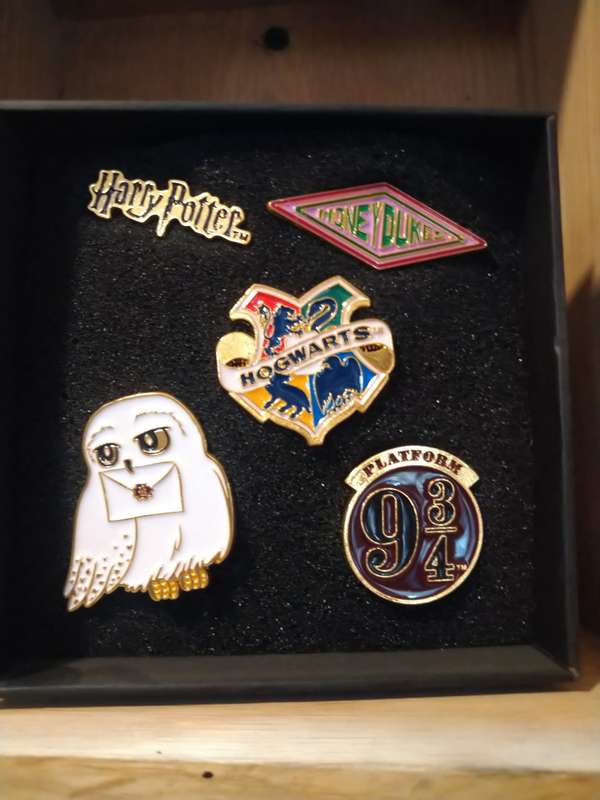 HARRY POTTER ENAMEL PIN SET IN GIFT BOX