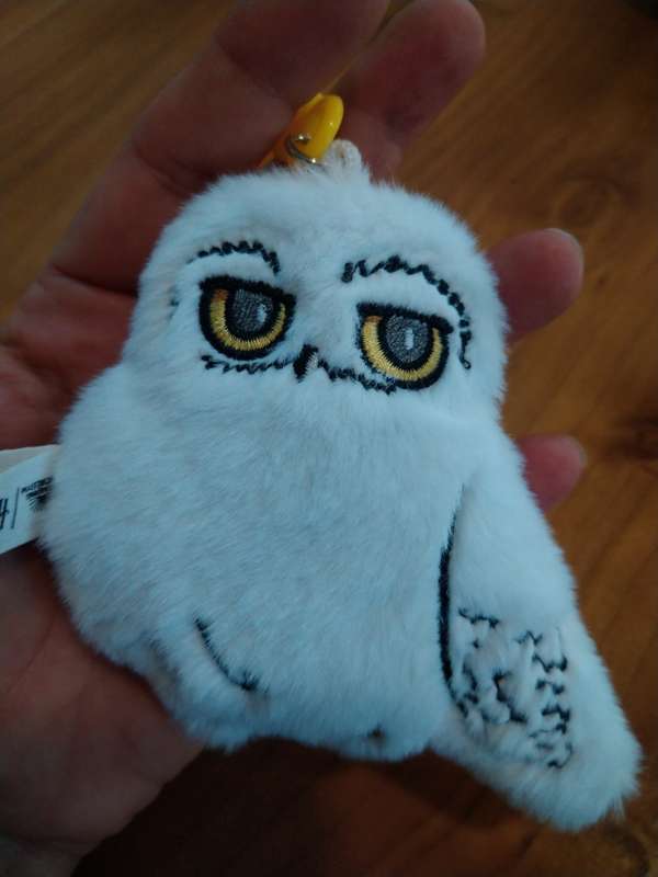 HEDWIG PLUSH BAG CHARM/KEYRING - Harry Potter Merchandise